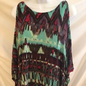 Ella Moss Cold Shoulder tribal top